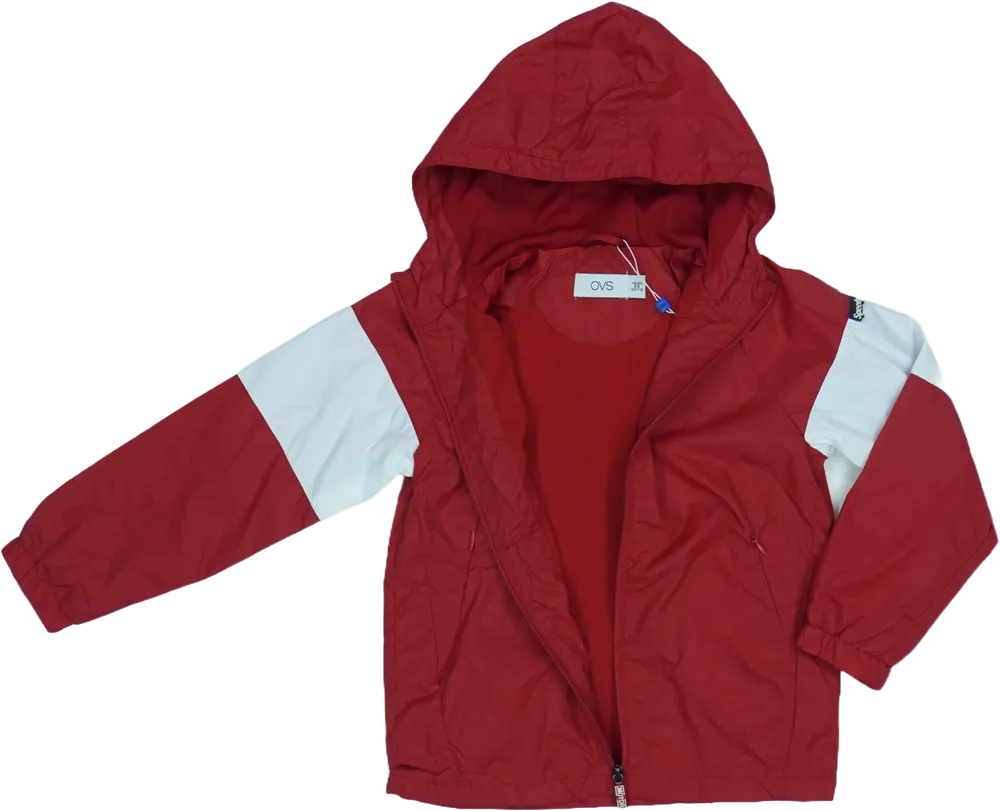 Piros OVS Széldzseki EU 134 / UK 9 év / US 9 év/L