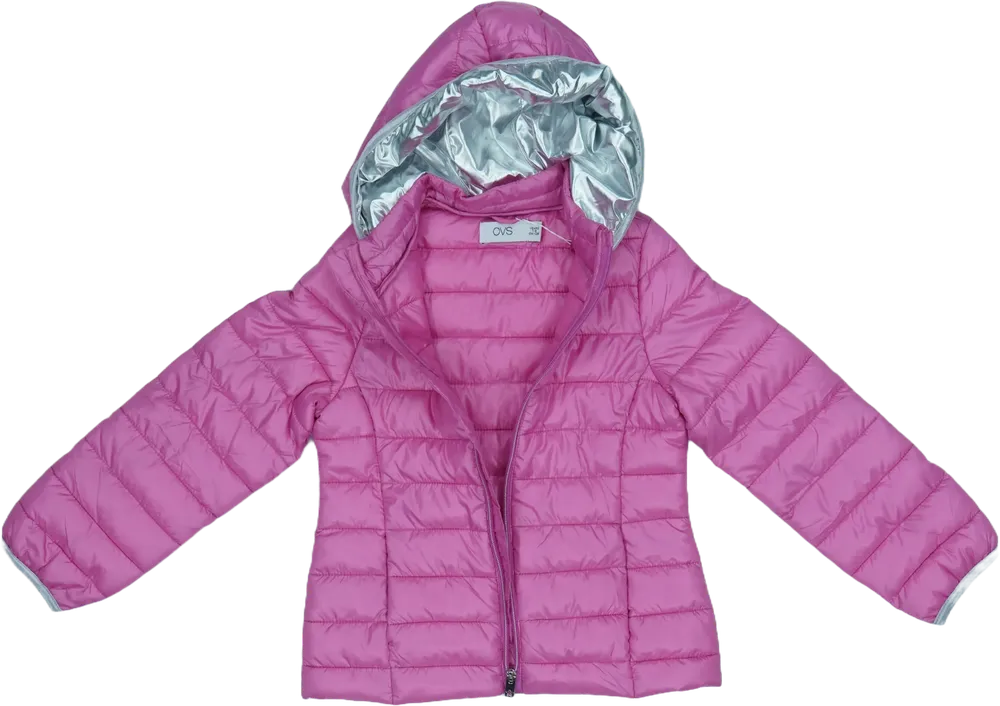Rózsaszín OVS Átmeneti kabát EU 128 / UK 8 év / US 8 év/M