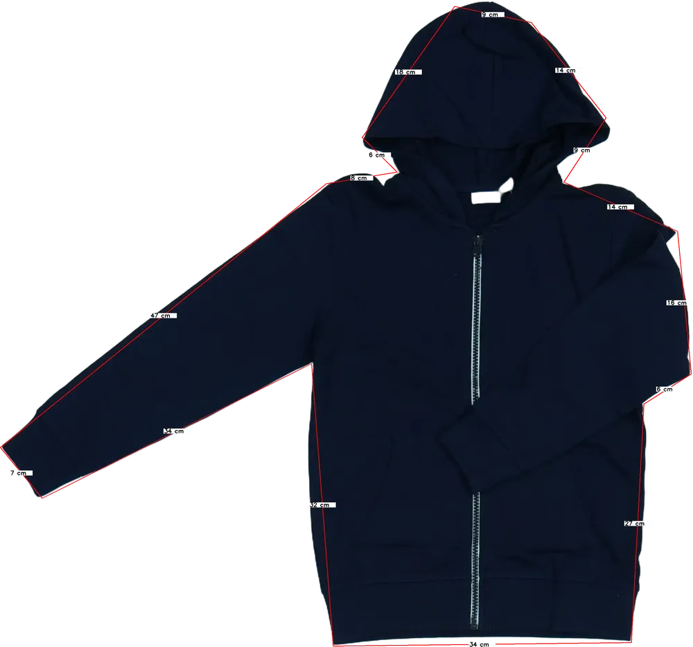 Kék OVS Kapucnis pulóver EU 128 / UK 8 év / US 8 év/M