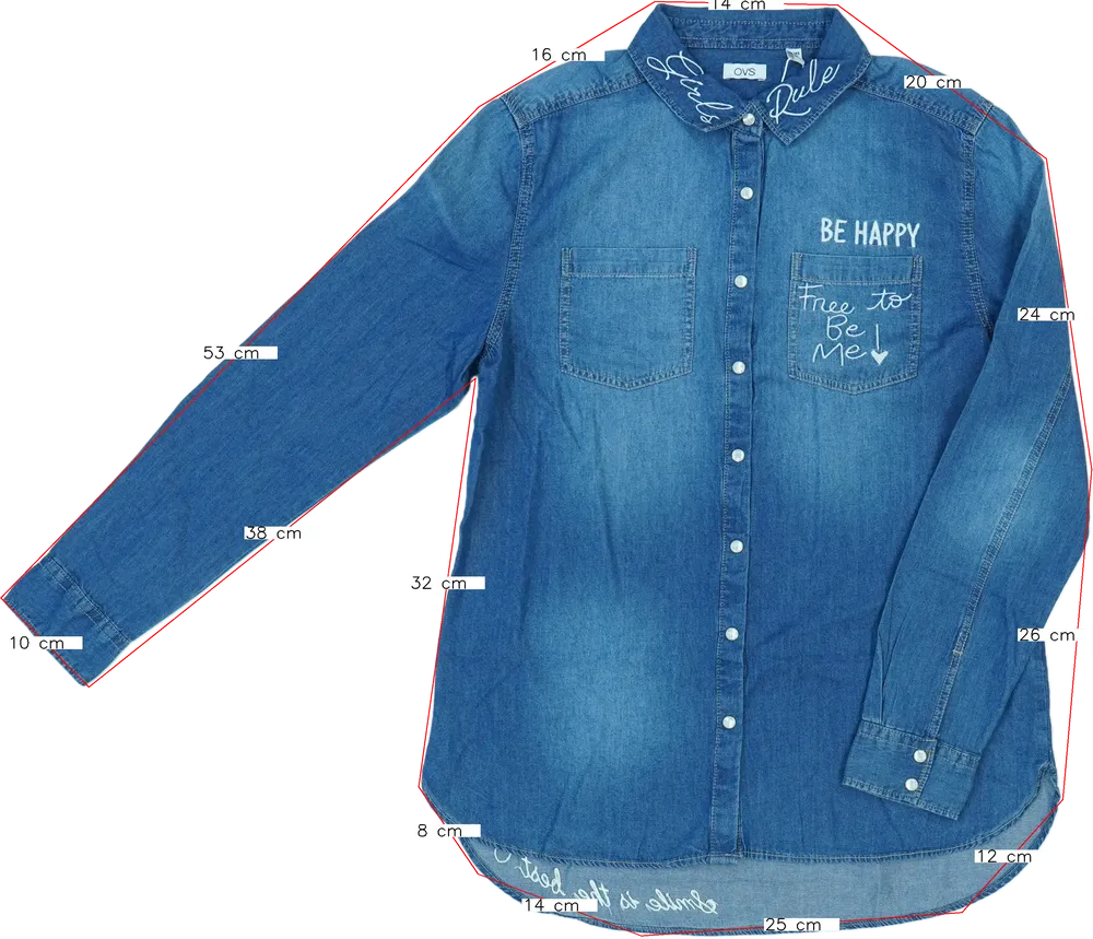 Kék OVS Blúz EU 158 / UK 13 év / US 14 év/XL