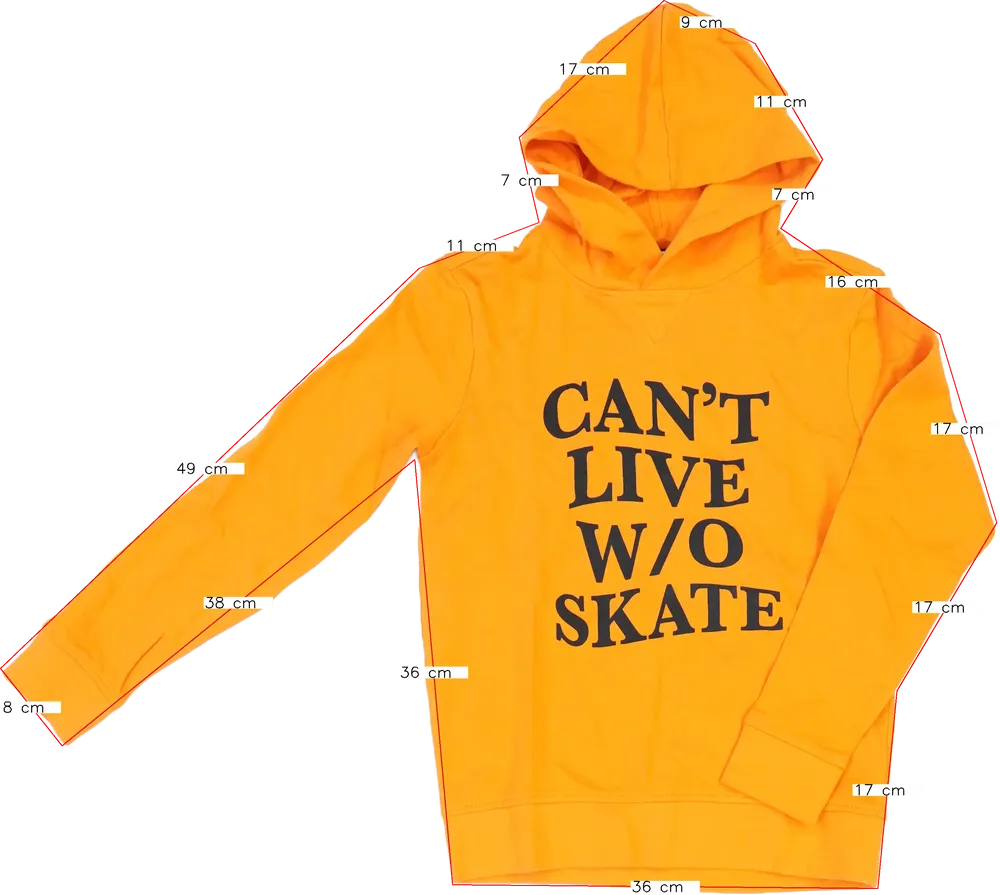 Sárga (narancs) OVS Kapucnis pulóver EU 140 / UK 10 év / US 10 év/L