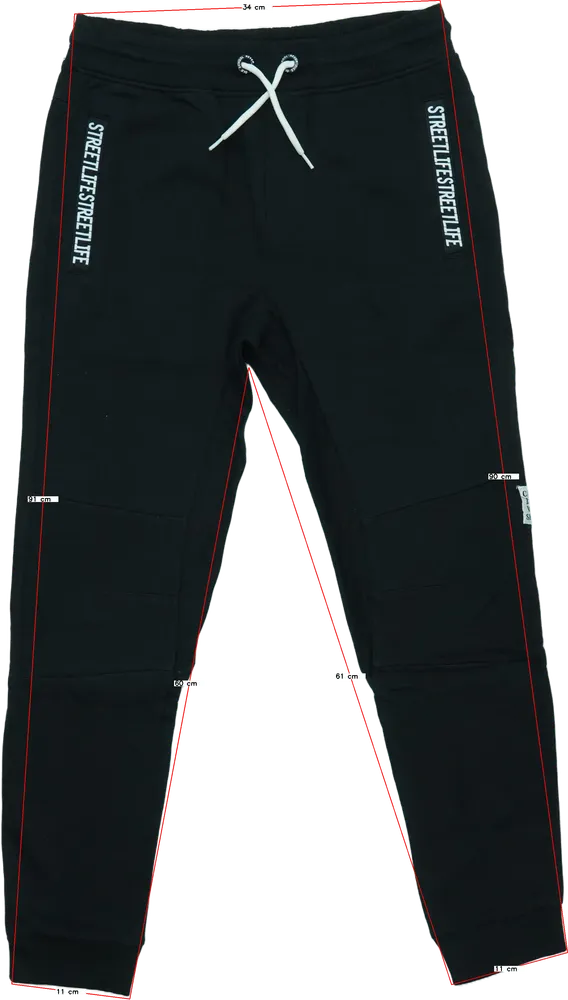 Fekete OVS Melegítőnadrág EU 158 / UK 13 év / US 14 év/XL