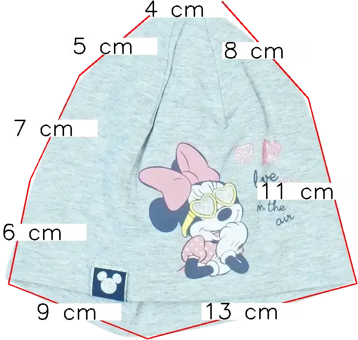 Szürke Disney Sapka EU 74 / UK 6-9 hónap / US 6-9 hónap