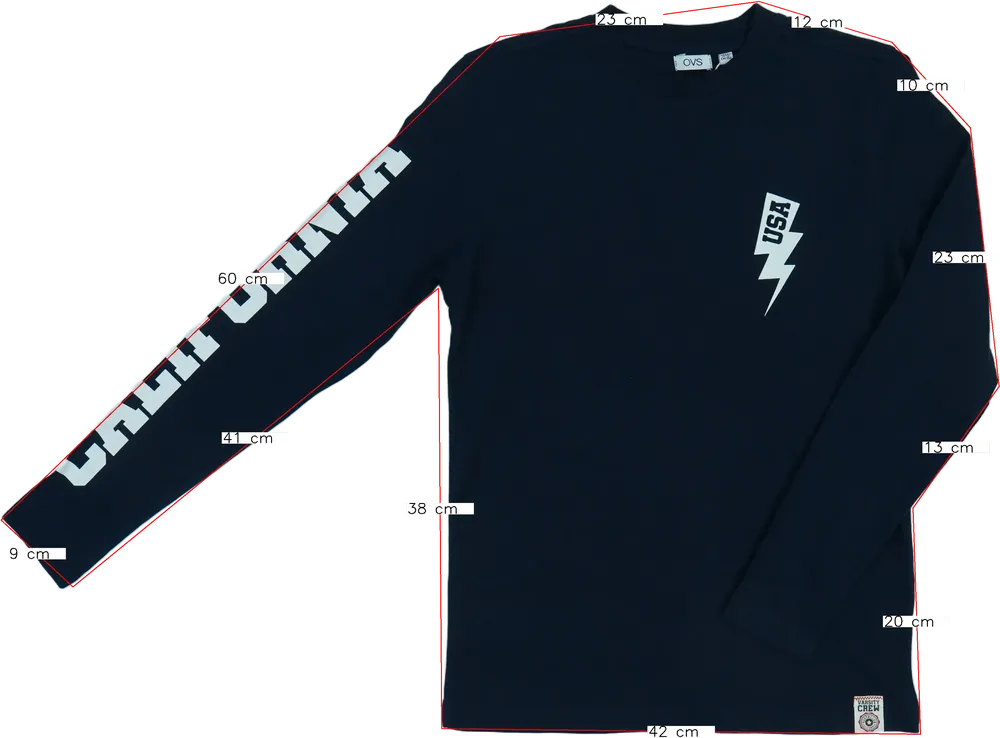 Kék OVS Hosszú ujjú felső EU 152 / UK 12 év / US 12 év/L