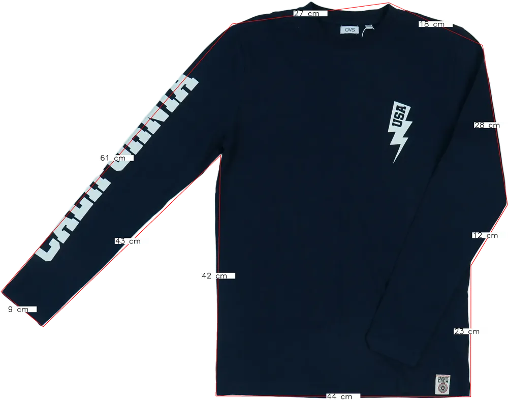 Kék OVS Hosszú ujjú felső EU 164 / UK 14 év / US 14 év/XL