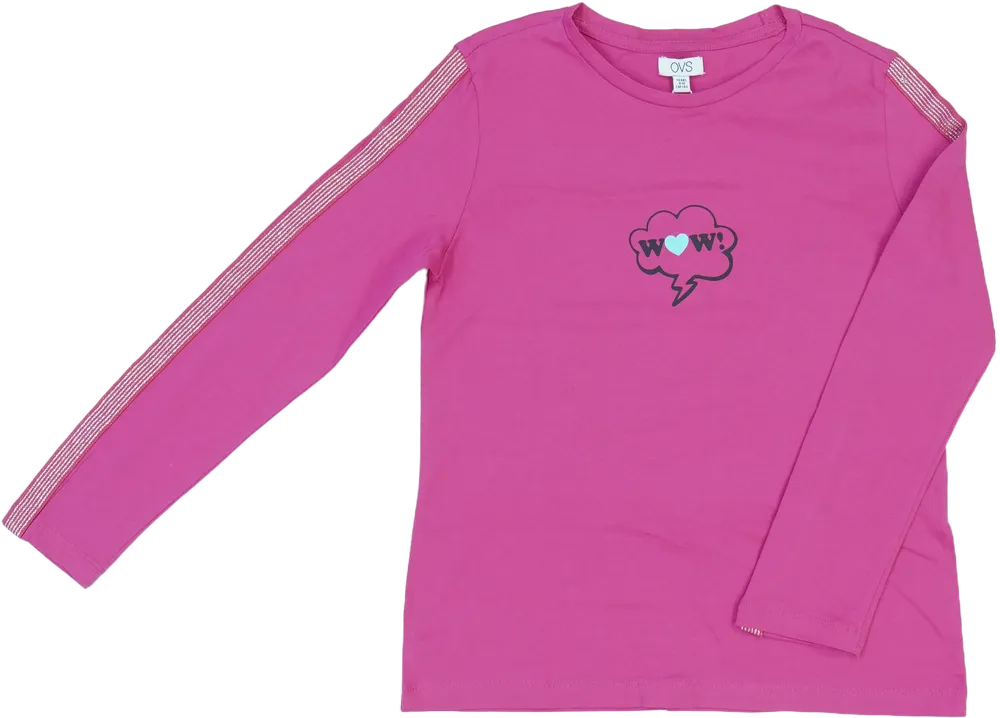 Rózsaszín OVS Hosszú ujjú felső EU 140 / UK 10 év / US 10 év/L