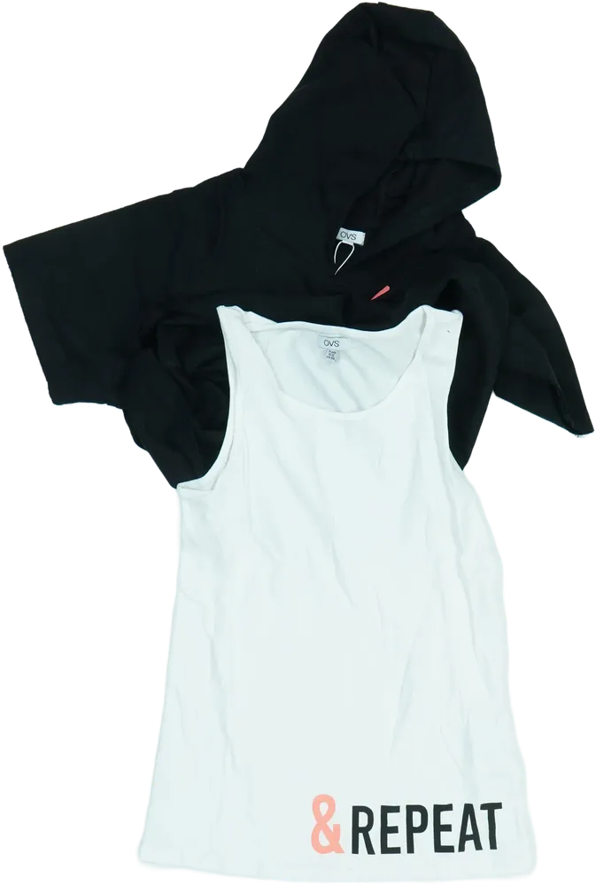 Fekete OVS Póló EU 158 / UK 13 év / US 14 év/XL