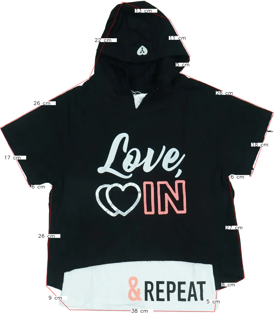 Fekete OVS Póló EU 158 / UK 13 év / US 14 év/XL