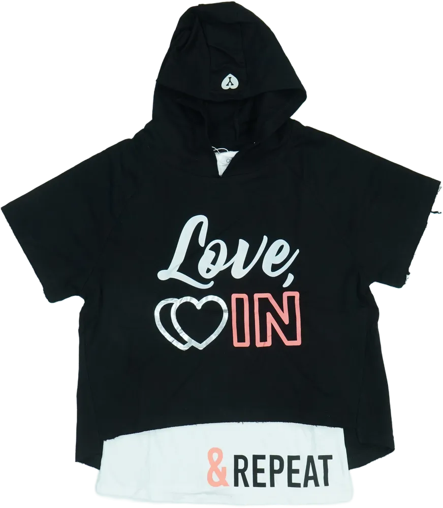 Fekete OVS Póló EU 158 / UK 13 év / US 14 év/XL