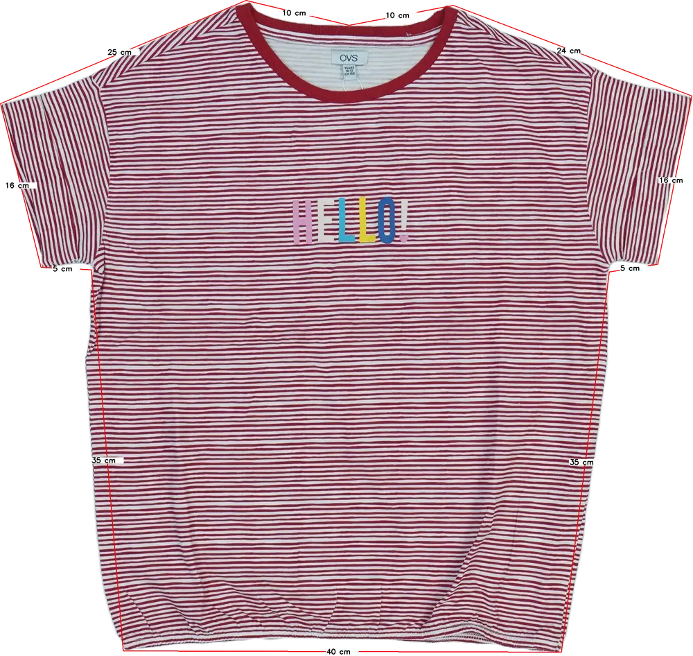 Fehér OVS Póló EU 158 / UK 13 év / US 14 év/XL