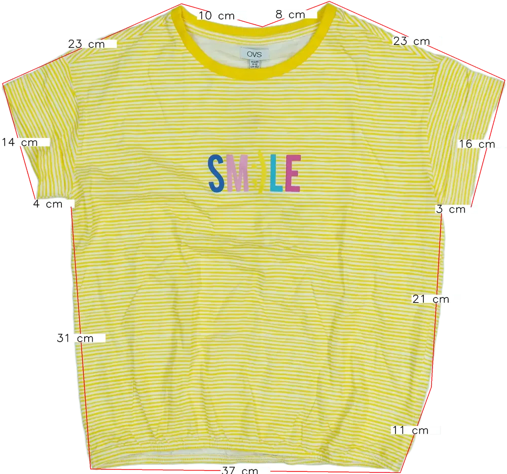Sárga OVS Póló EU 152 / UK 12 év / US 12 év/L
