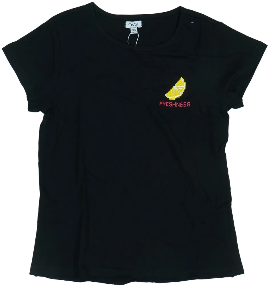 Fekete OVS Póló EU 146 / UK 11 év / US 12 év/L