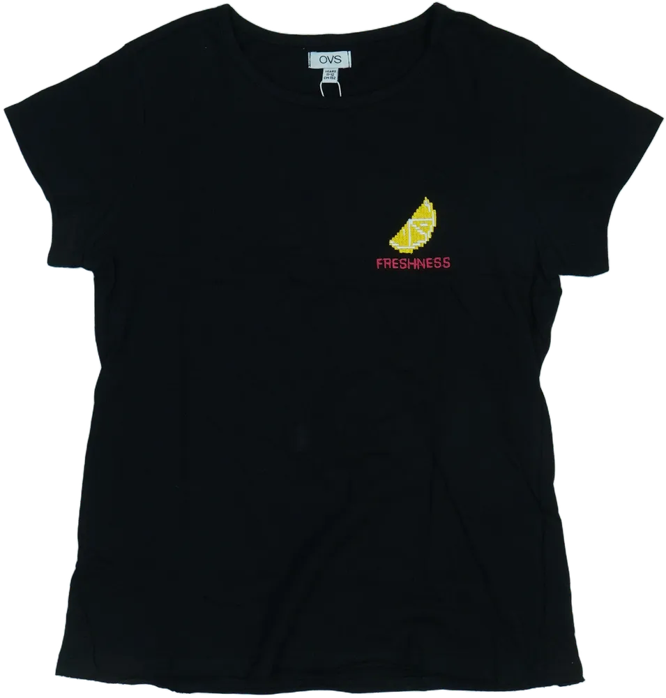 Fekete OVS Póló EU 152 / UK 12 év / US 12 év/L