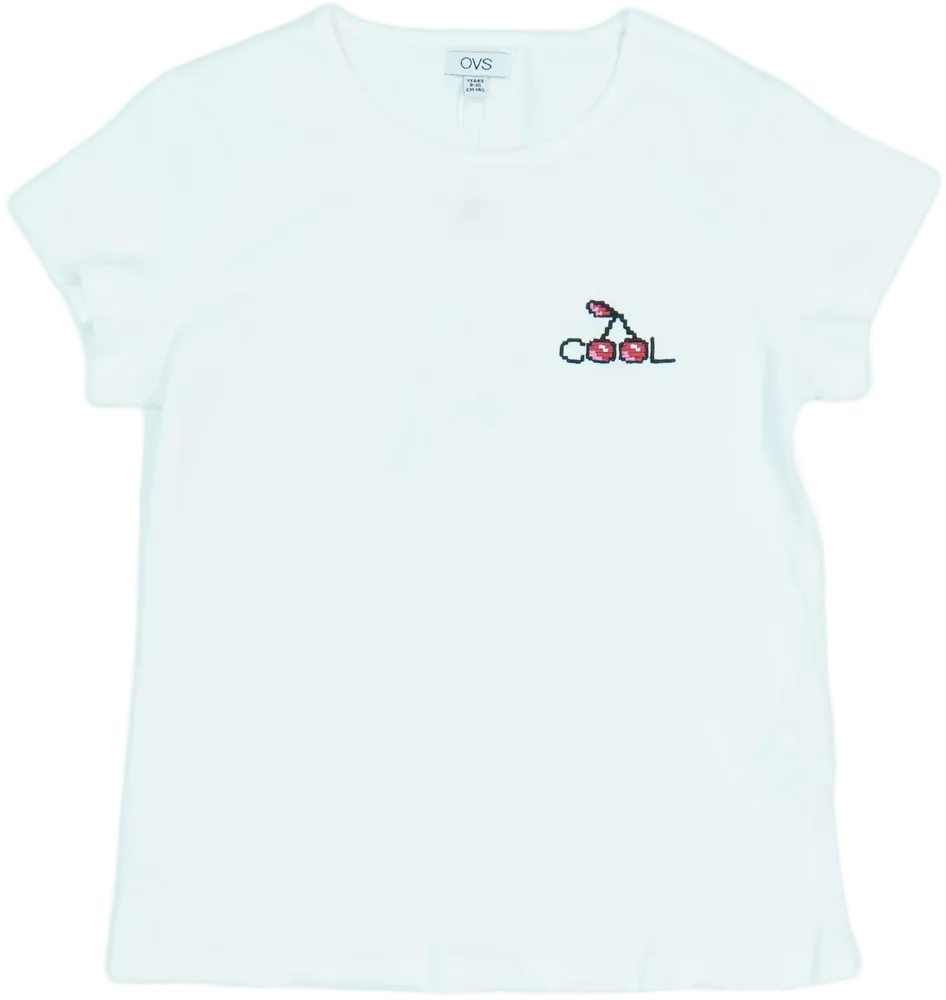 Fehér OVS Póló EU 140 / UK 10 év / US 10 év/L