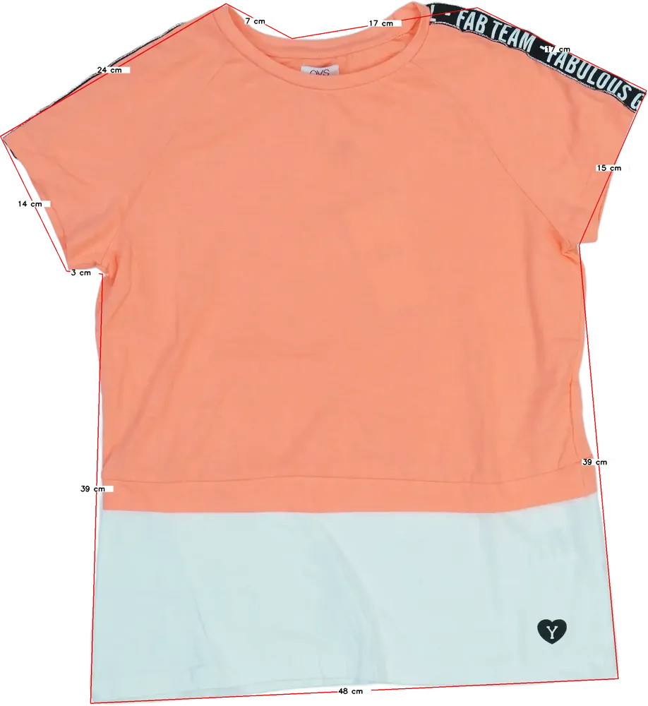 Rózsaszín OVS Póló EU 164 / UK 14 év / US 14 év/XL