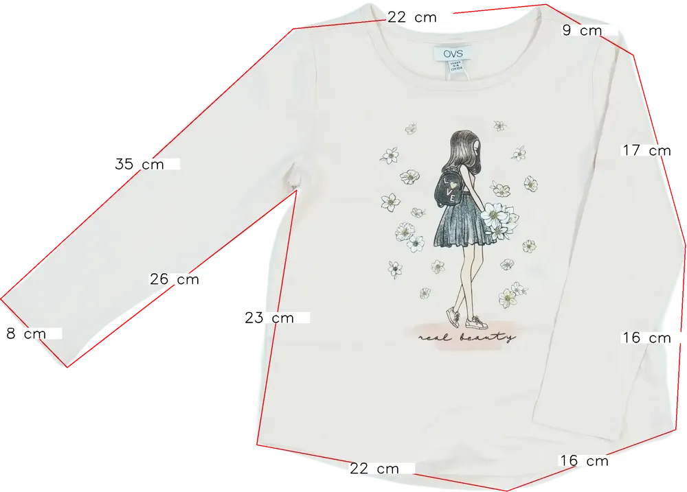 Rózsaszín OVS Hosszú ujjú felső EU 104 / UK 4 év / US 4T/XS