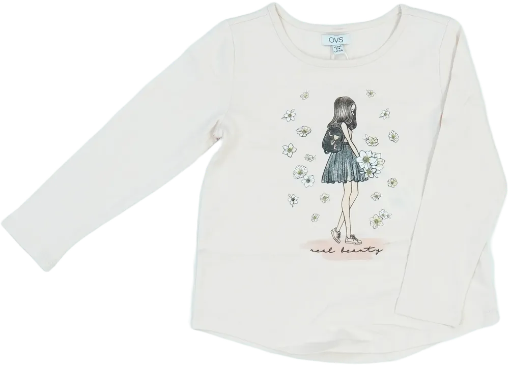 Rózsaszín OVS Hosszú ujjú felső EU 104 / UK 4 év / US 4T/XS