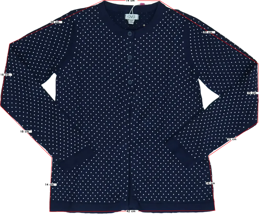 Kék OVS Kardigán EU 140 / UK 10 év / US 10 év/L