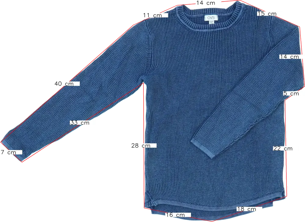 Kék OVS Kötött pulcsi EU 116 / UK 6 év / US 6 év/S