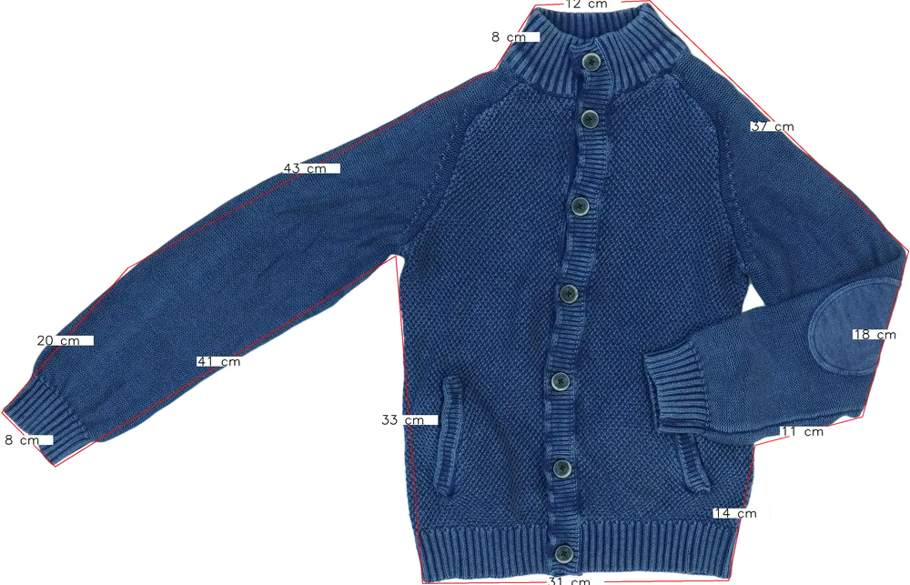 Kék OVS Kardigán EU 134 / UK 9 év / US 9 év/L