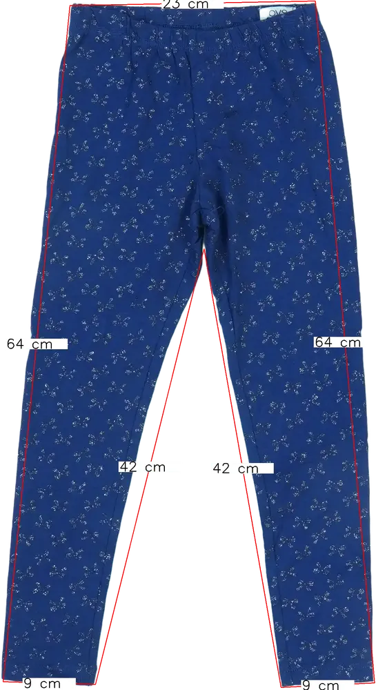 Kék OVS Leggings EU 122 / UK 7 év / US 7 év/M