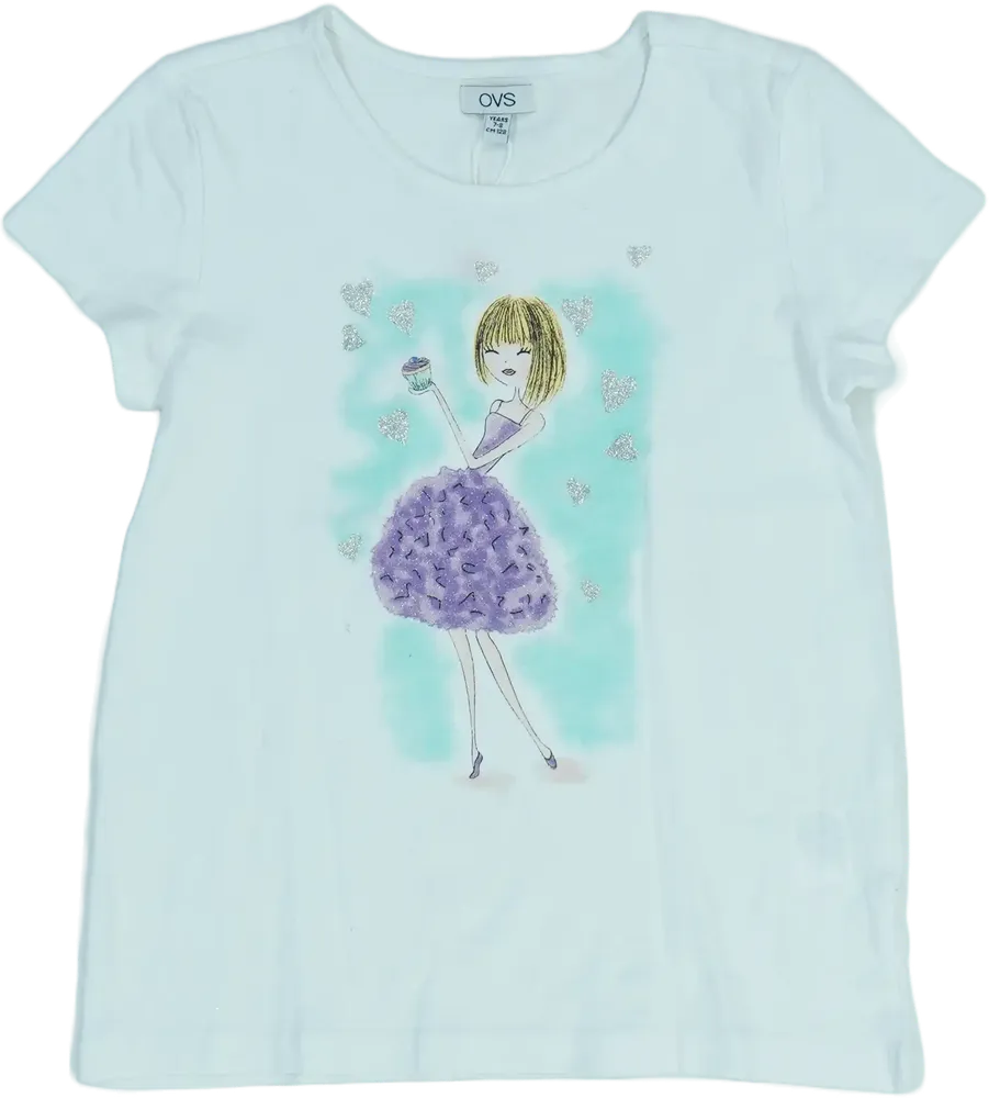 Fehér OVS Póló EU 128 / UK 8 év / US 8 év/M