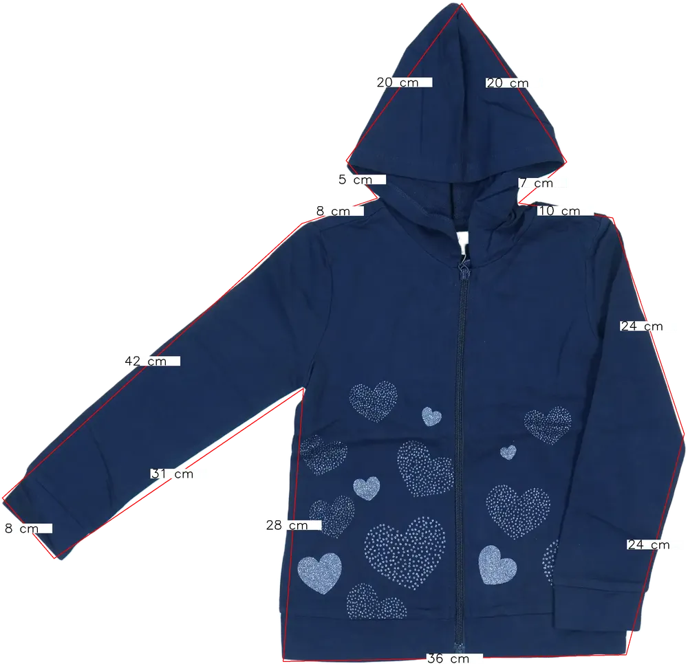 Kék OVS Kapucnis pulóver EU 122 / UK 7 év / US 7 év/M