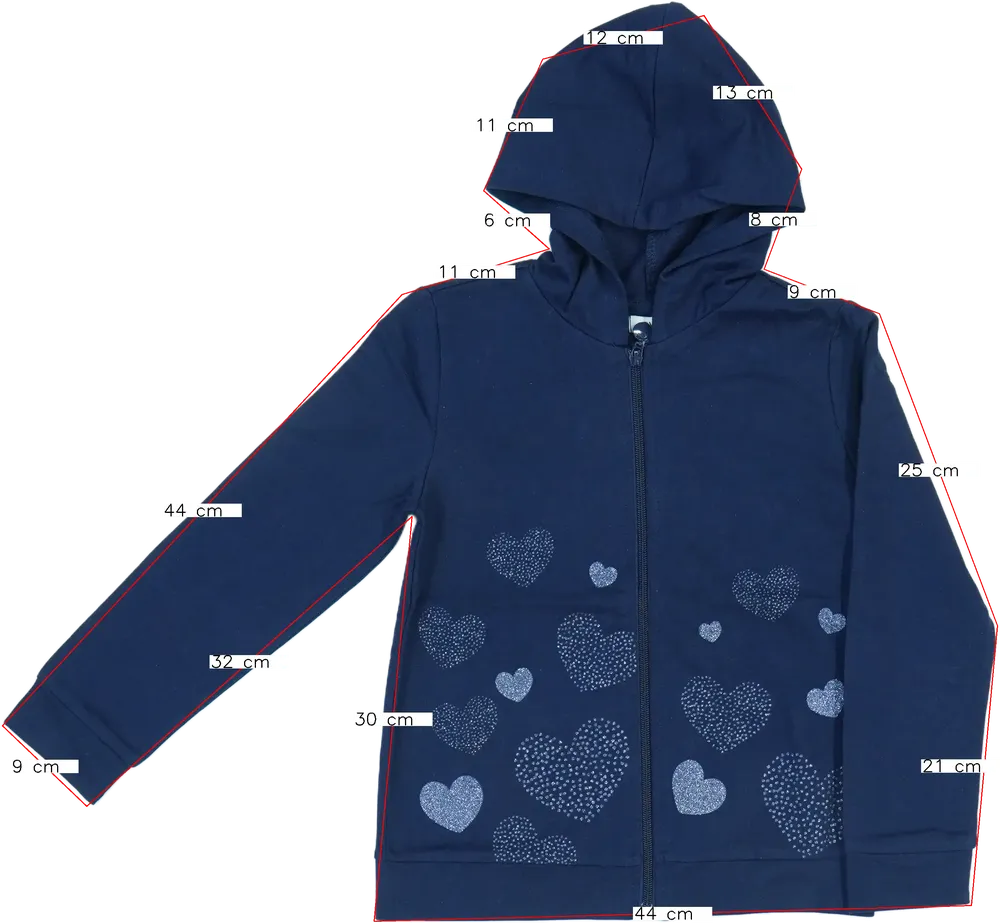 Kék OVS Kapucnis pulóver EU 128 / UK 8 év / US 8 év/M