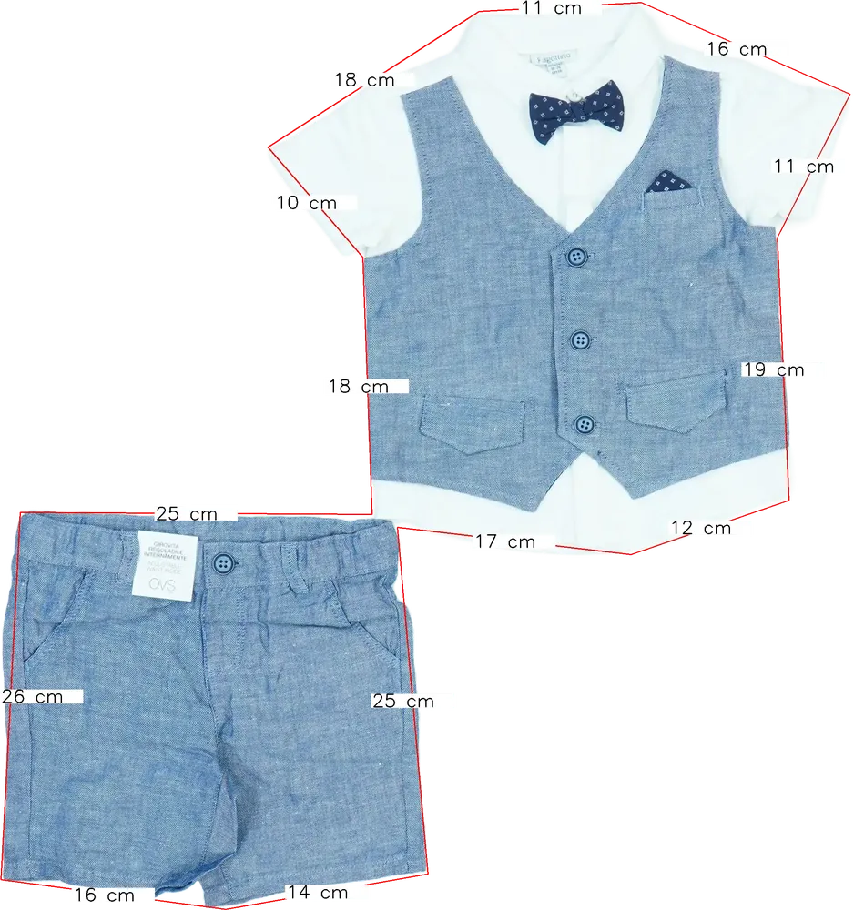 Blue OVS - Fagottino 2-piece set - Top &amp; Bottom EU 86 / UK 12-18 months / US 18 months