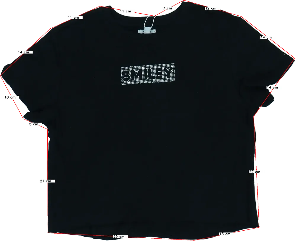 Fekete OVS Póló EU 140 / UK 10 év / US 10 év/L