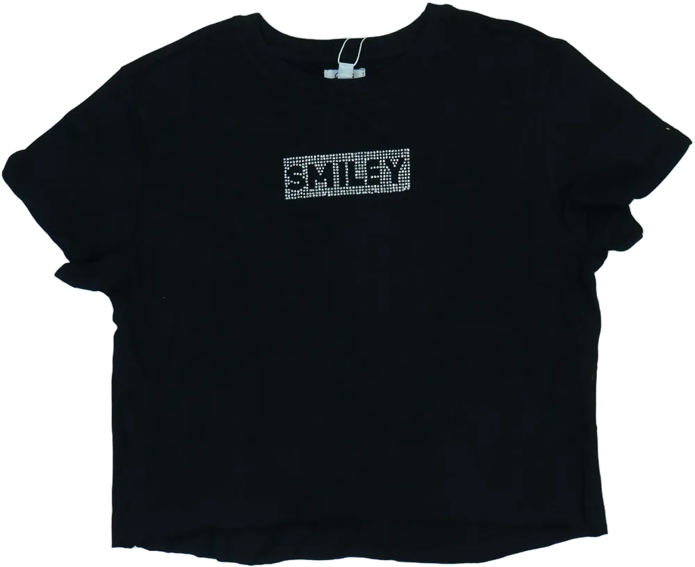 Fekete OVS Póló EU 140 / UK 10 év / US 10 év/L