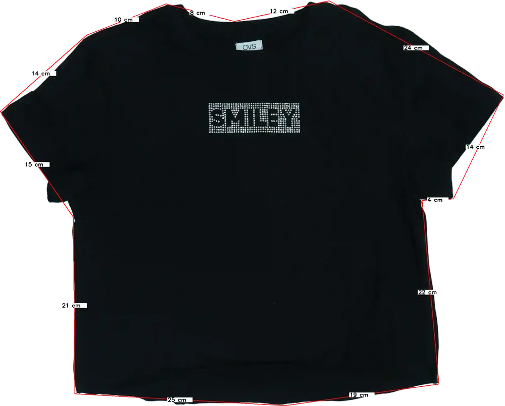 Fekete OVS Póló EU 146 / UK 11 év / US 12 év/L