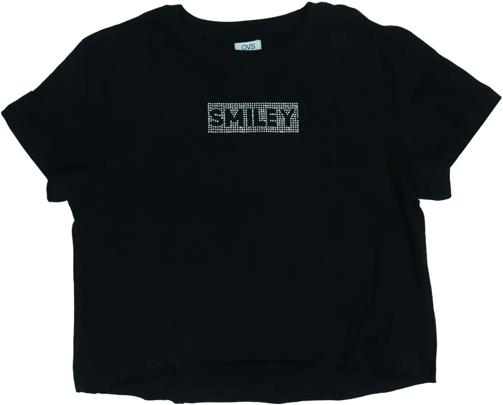 Fekete OVS Póló EU 146 / UK 11 év / US 12 év/L