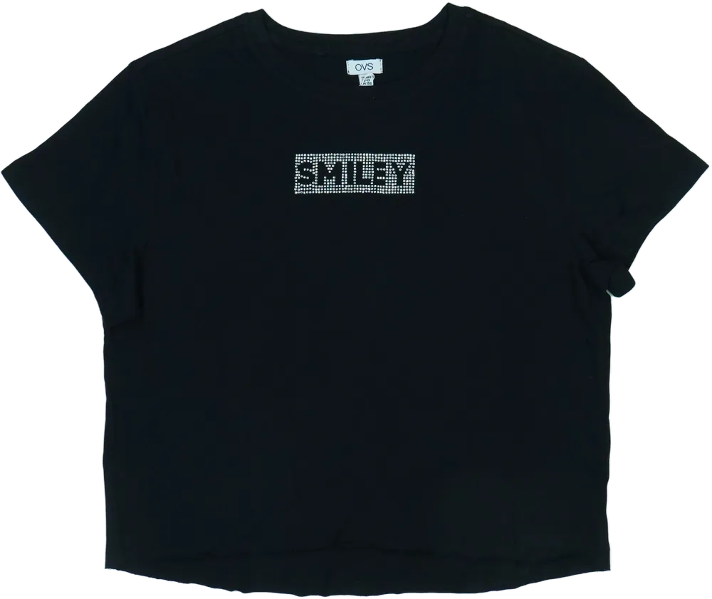 Fekete OVS Póló EU 158 / UK 13 év / US 14 év/XL