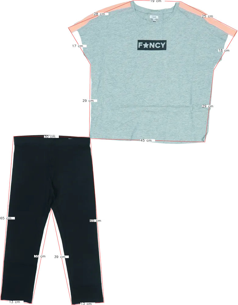 Grey OVS 2-piece set - Top &amp; Bottom EU 152 / UK 12 years / US 12 years/L