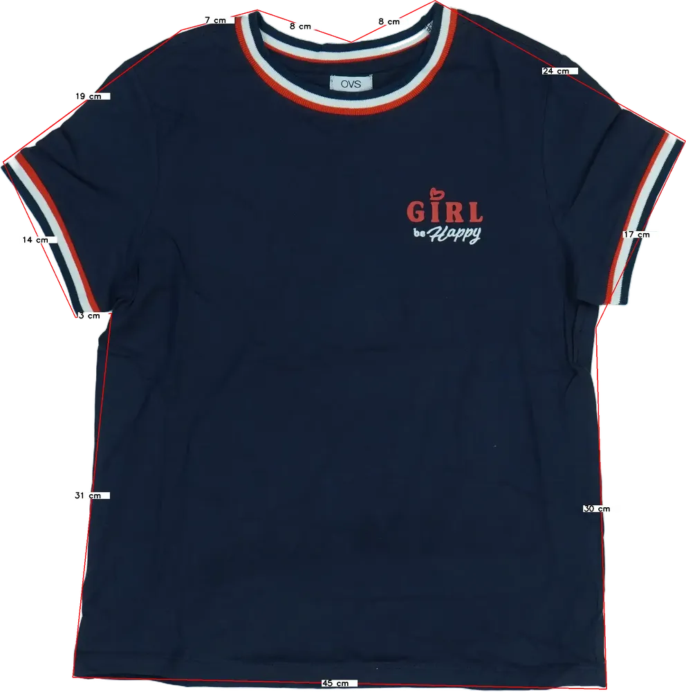 Kék OVS Póló EU 164 / UK 14 év / US 14 év/XL