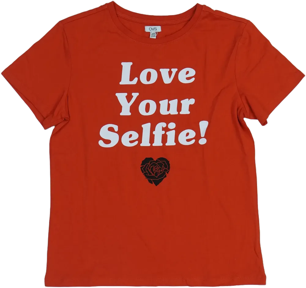 Piros OVS Póló EU 164 / UK 14 év / US 14 év/XL