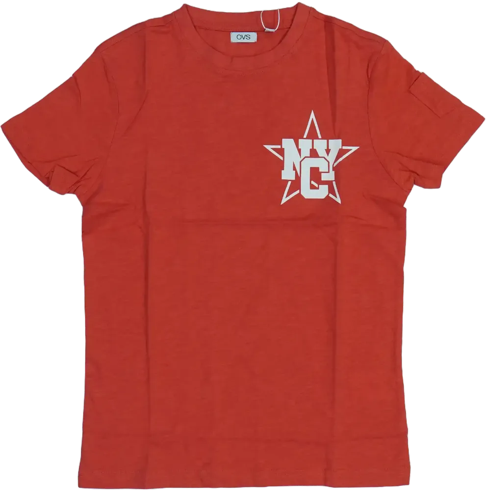 Piros OVS Póló EU 152 / UK 12 év / US 12 év/L
