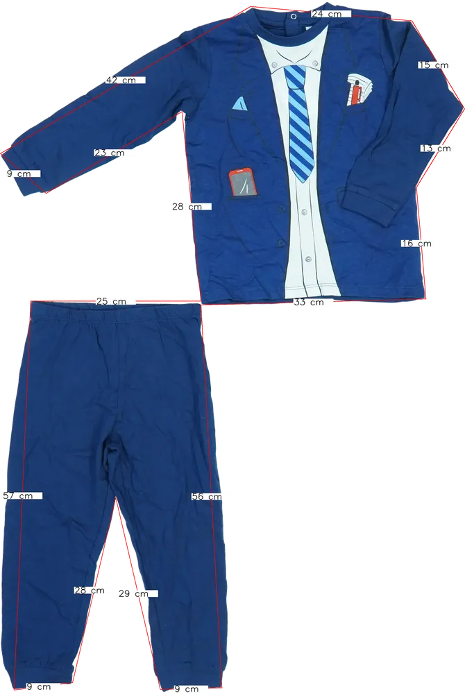 Blue OVS 2-piece set - Top &amp; Bottom EU 98 / UK 3 years / US 3T