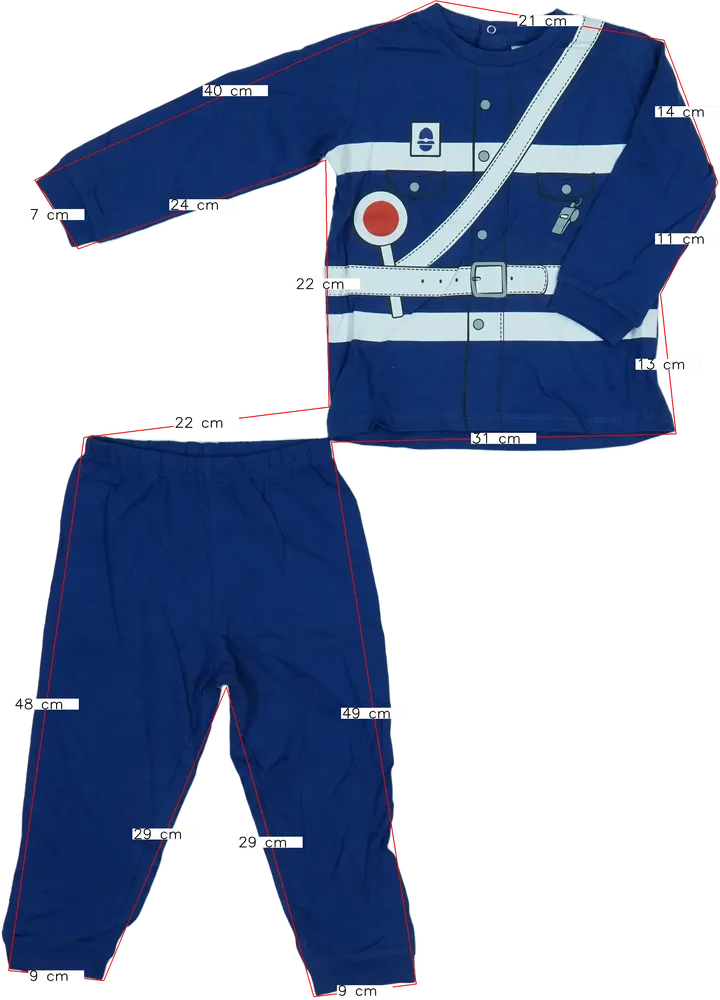 Kék OVS - Fagottino Pizsama EU 92 / UK 2 év / US 2T