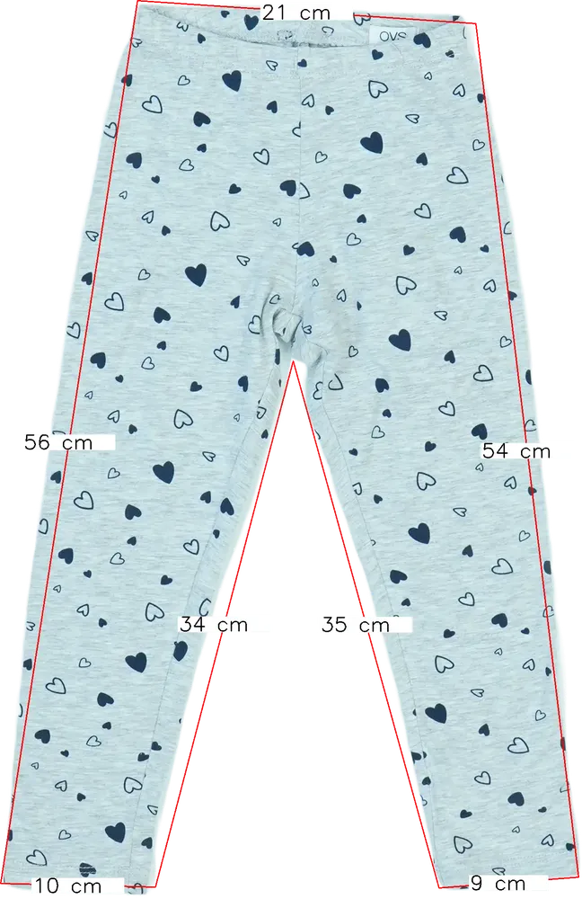Szürke OVS Leggings EU 110 / UK 5 év / US 5 év/XS