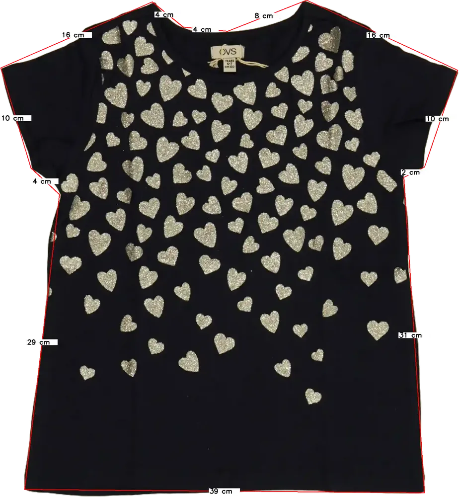 Kék OVS Póló EU 122 / UK 7 év / US 7 év/M