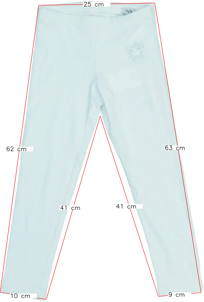 Fehér OVS Leggings EU 122 / UK 7 év / US 7 év/M