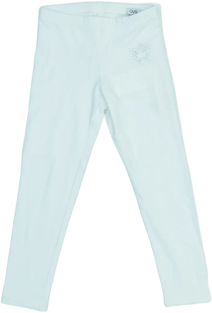 Fehér OVS Leggings EU 122 / UK 7 év / US 7 év/M