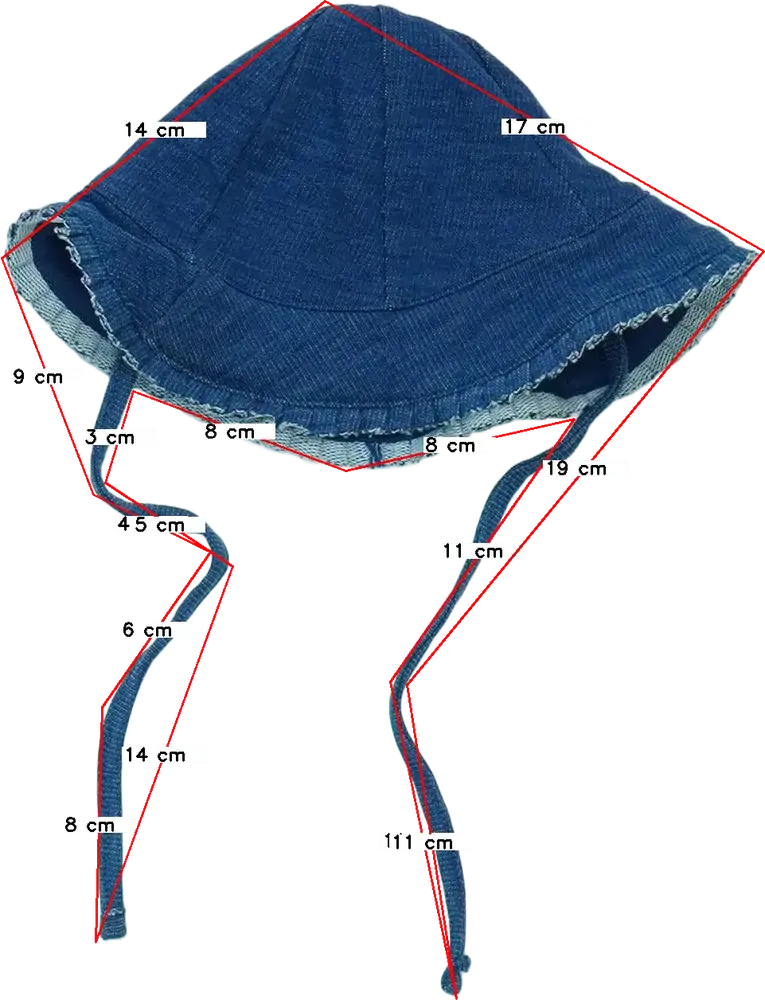 Kék OVS - Fagottino Kalap EU 62 / UK 0-3 hónap / US 0-3 hónap