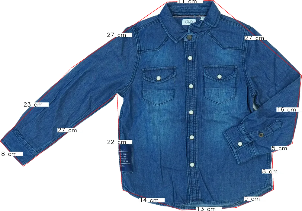 Kék OVS Ing EU 110 / UK 5 év / US 5 év/XS