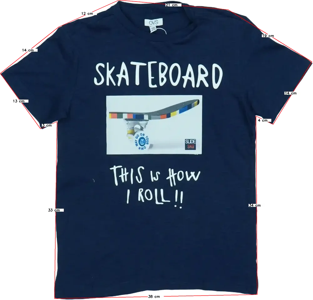 Kék OVS Póló EU 140 / UK 10 év / US 10 év/L