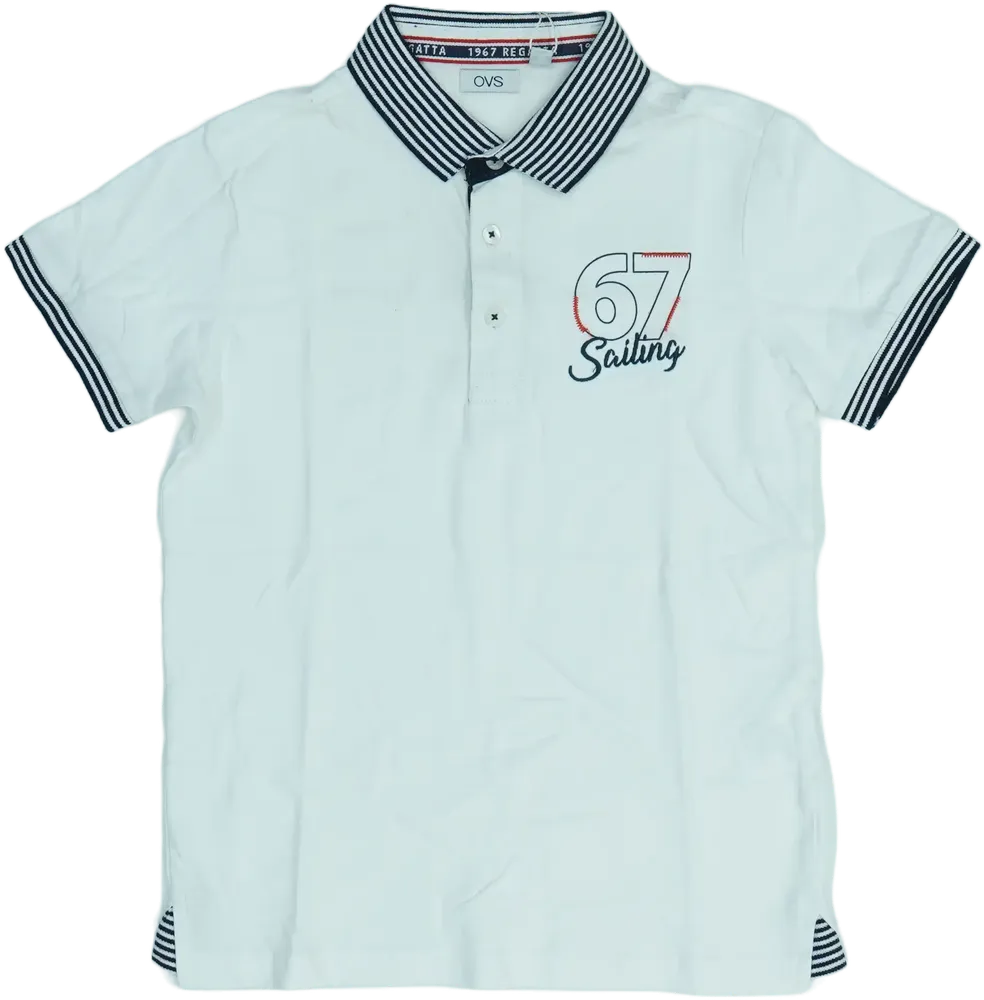 Fehér OVS Galléros póló EU 128 / UK 8 év / US 8 év/M