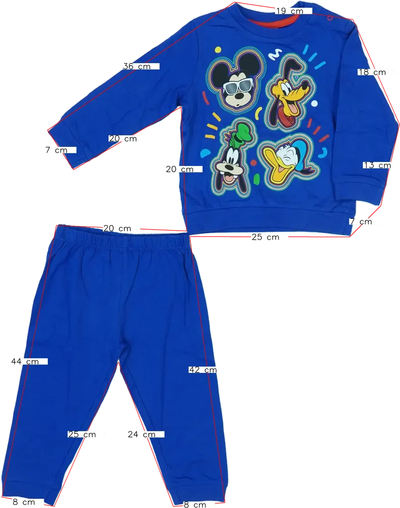 Kék Disney Pizsama EU 80 / UK 9-12 hónap / US 12 hónap