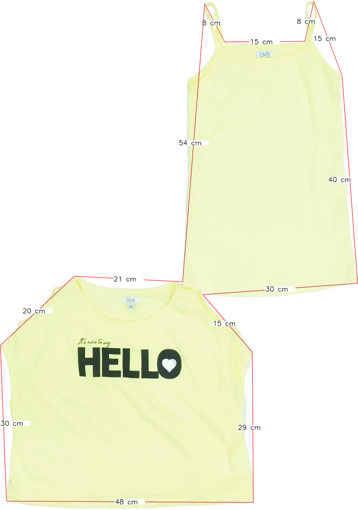 Sárga OVS 2 részes szett - Felsőruházat EU 140 / UK 10 év / US 10 év/L